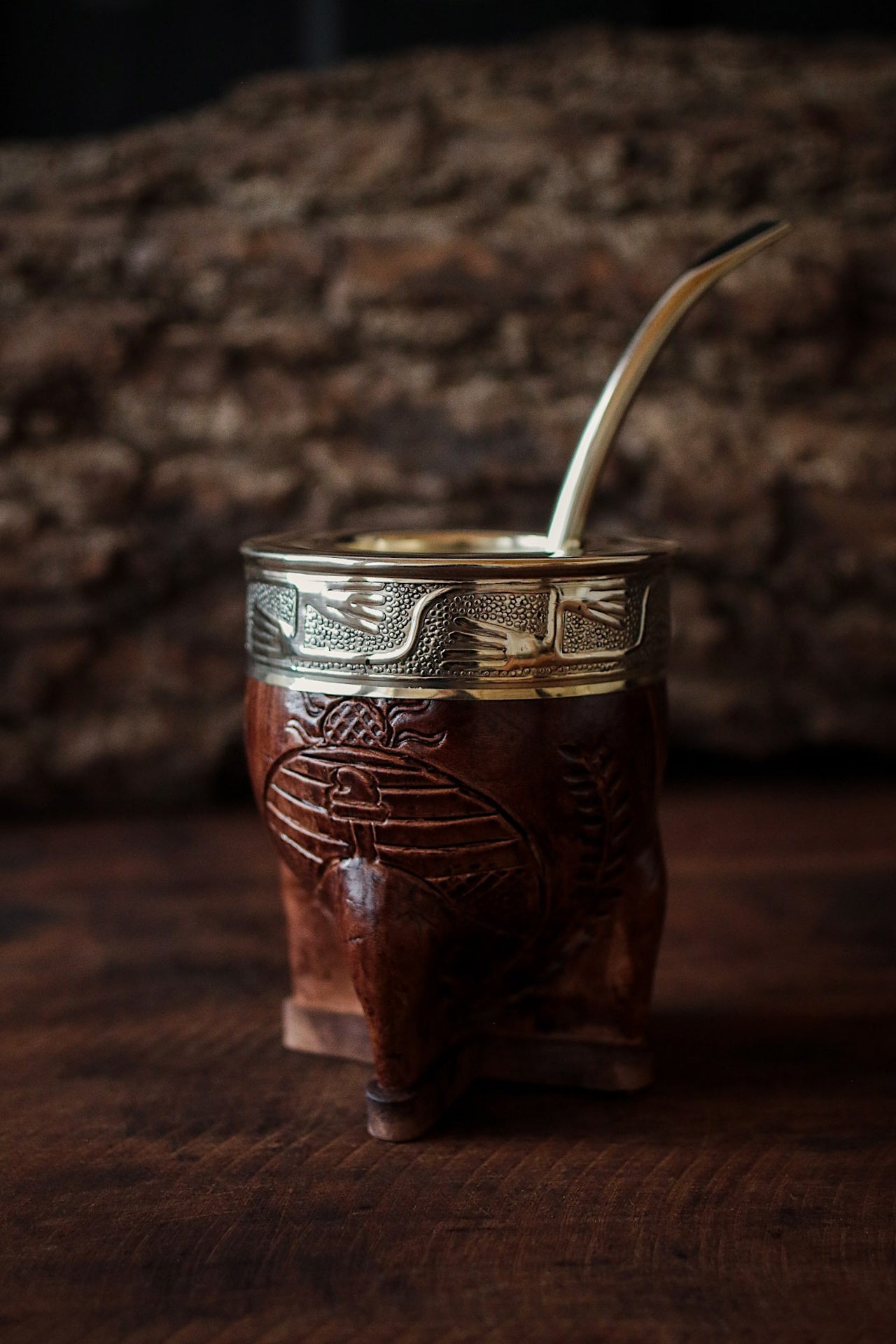 Imperial Cuero y Alpaca con Bombillón