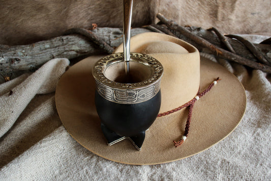 Imperial Cuero y Alpaca con Bombilla