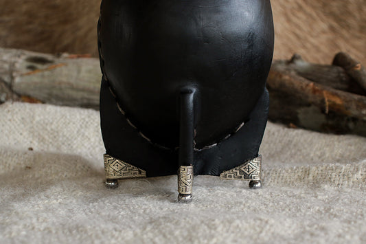 Imperial Cuero y Base de Alpaca con Bombilla