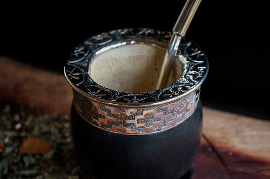 Imperial Cuero y Alpaca con Bombilla