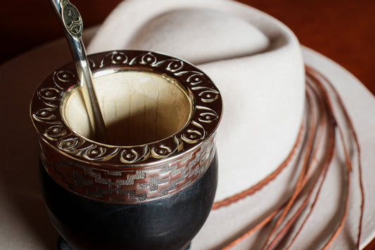 Imperial Cuero y Alpaca con Bombilla