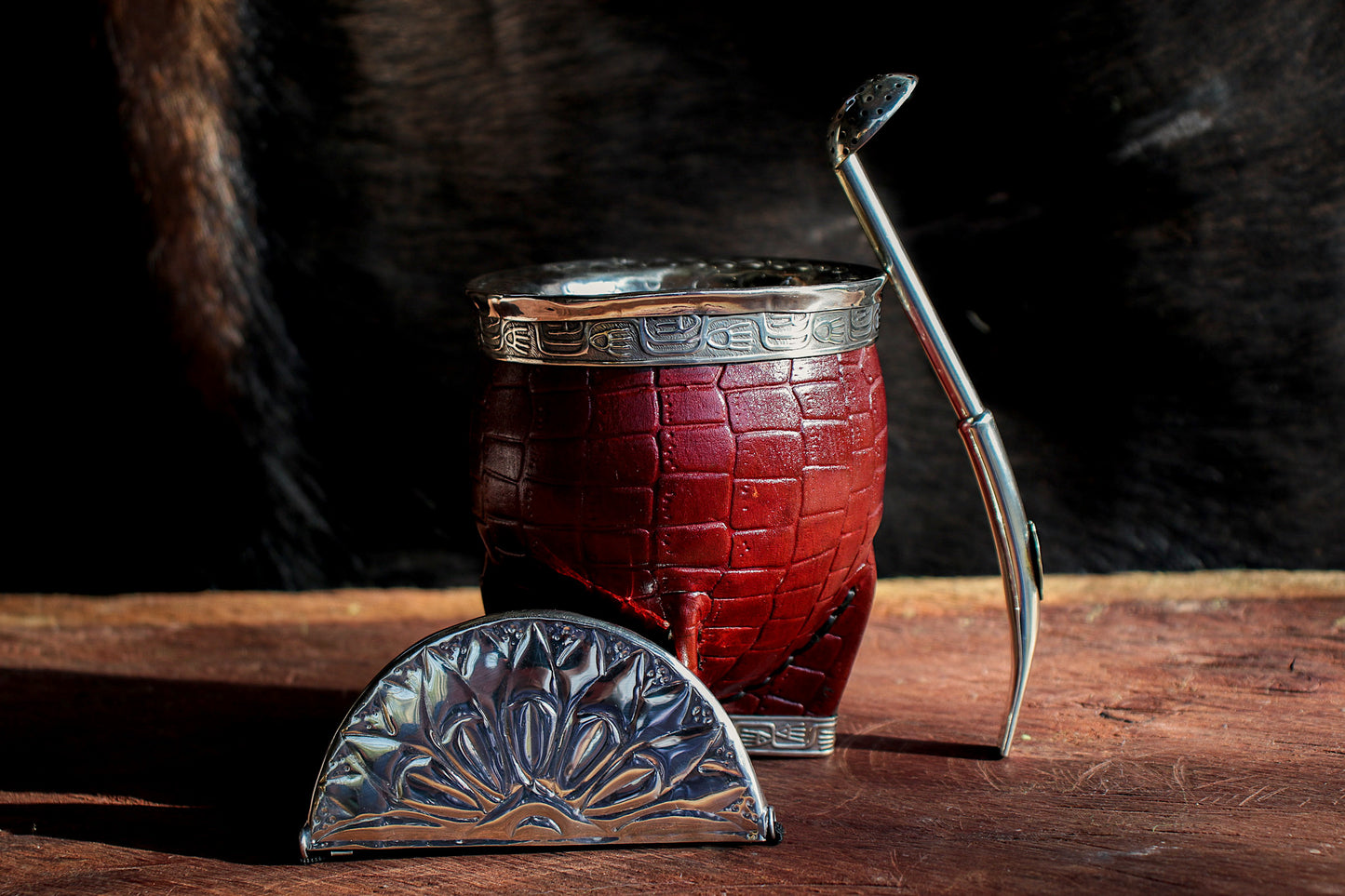 Imperial Cuero y Alpaca con Matepa y Bombillon