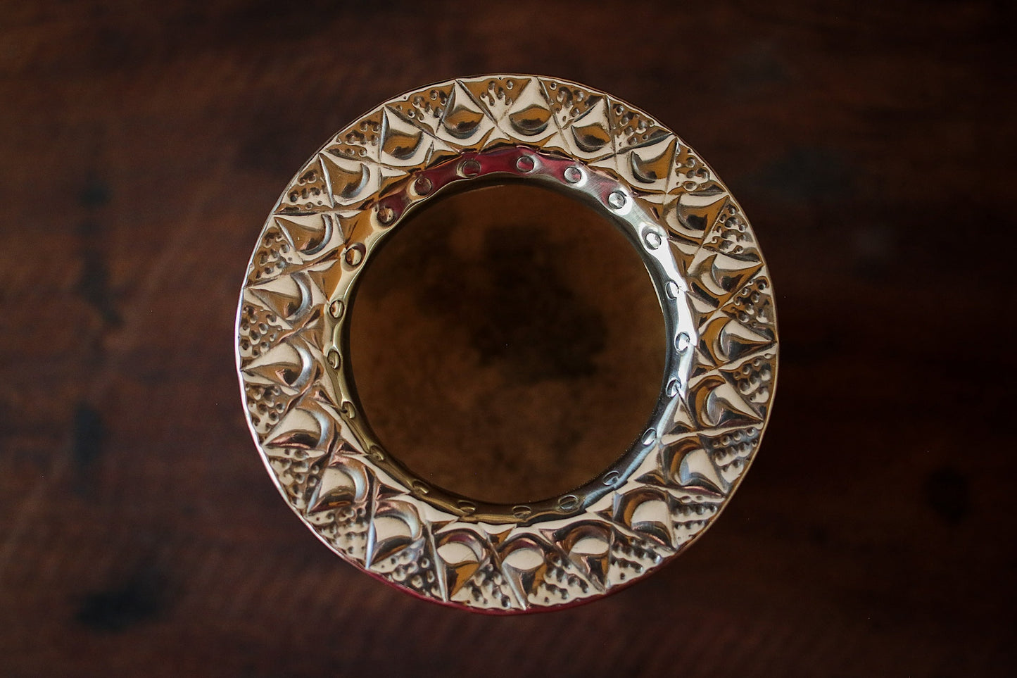 Imperial Cuero y Bronce con Escudo, Matepa y Bombilla