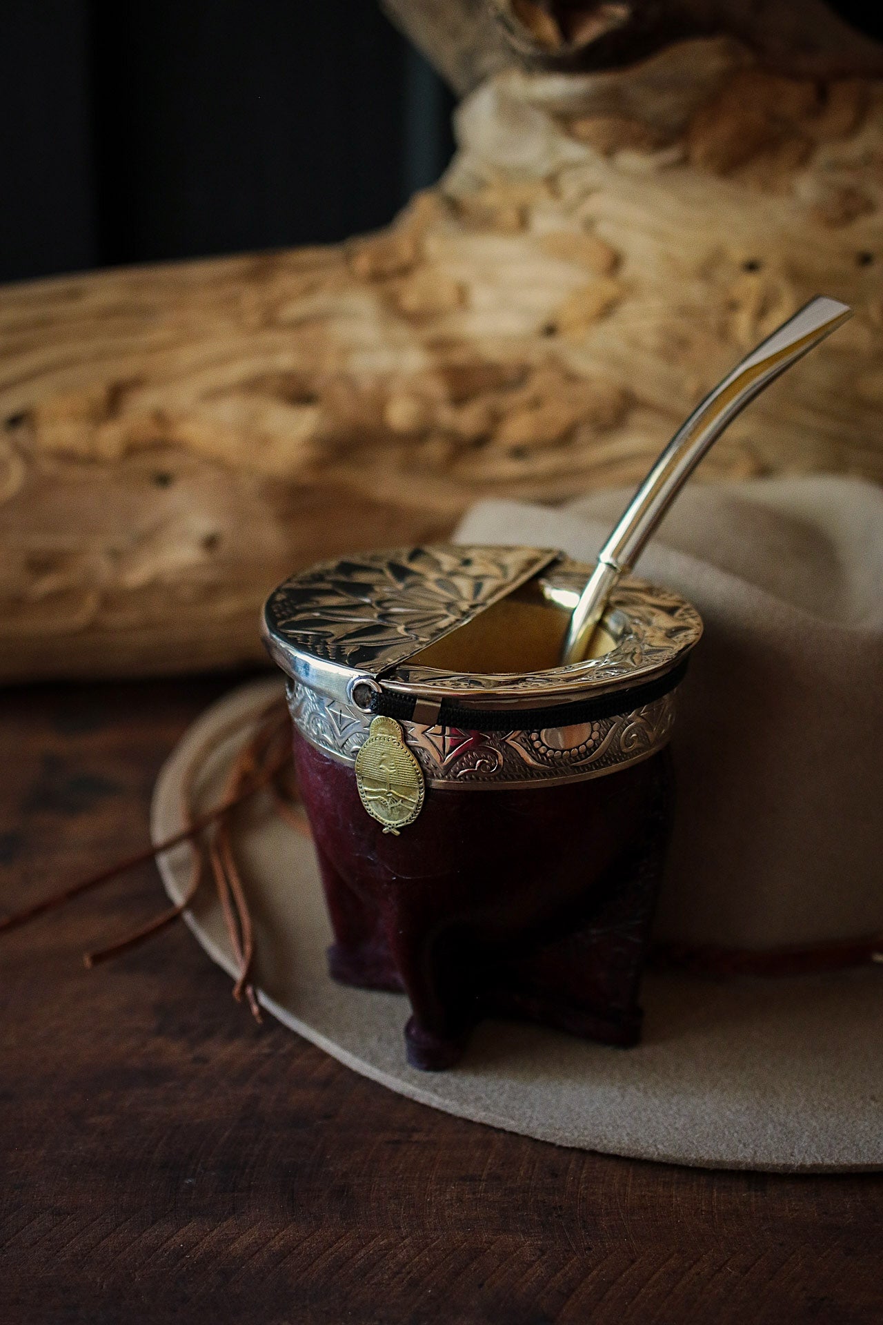 Imperial Cuero y Alpaca con Bombillón y Matepa