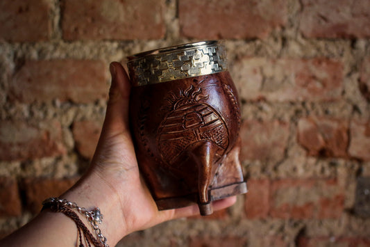 Imperial Cuero y Alpaca con Bombillón