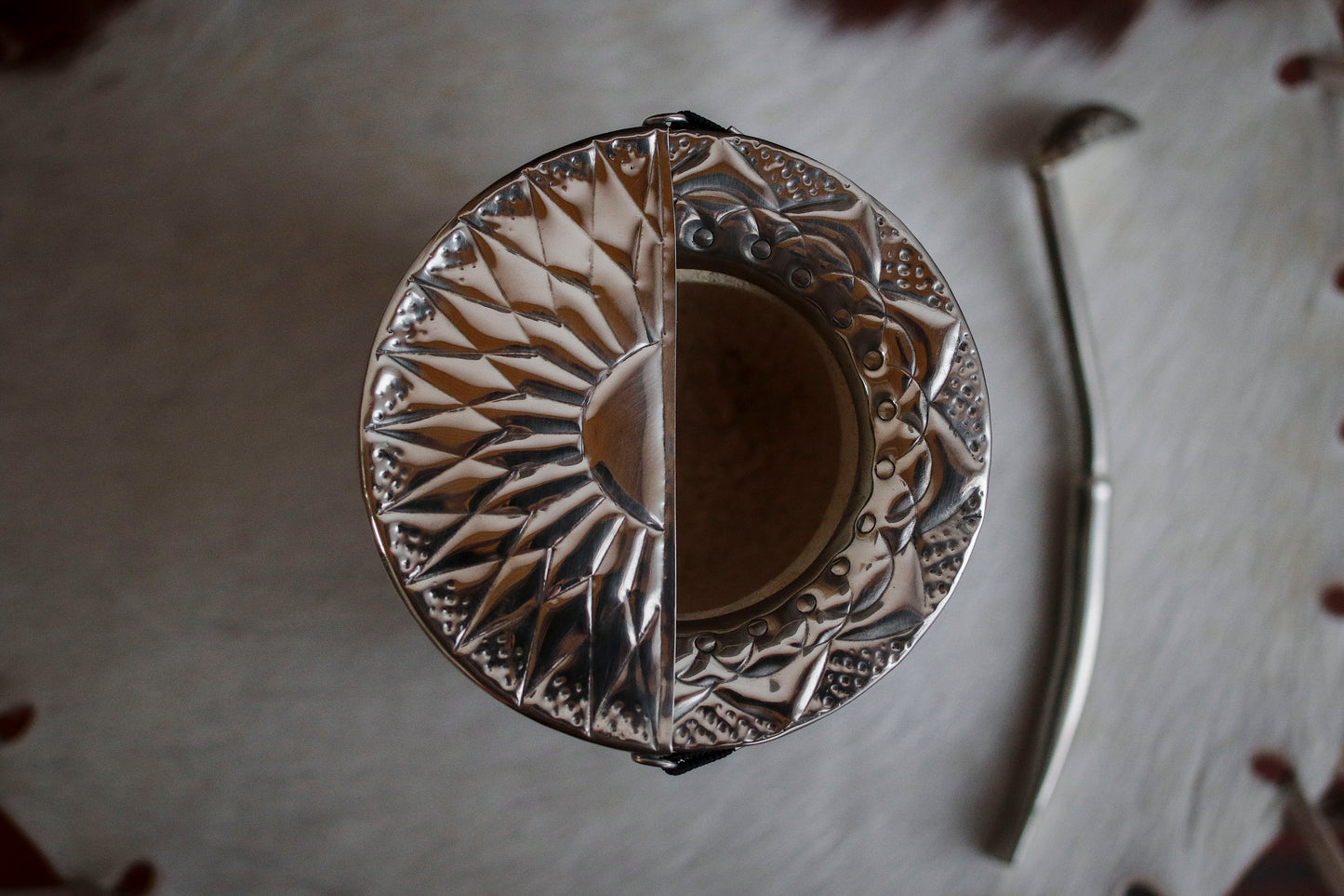 Imperial Cuero y Bronce con Escudo, Matepa y Bombilla