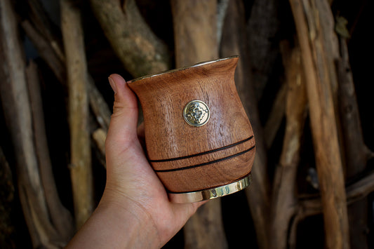 Carob and Nickel Silver Mate with Bombilla