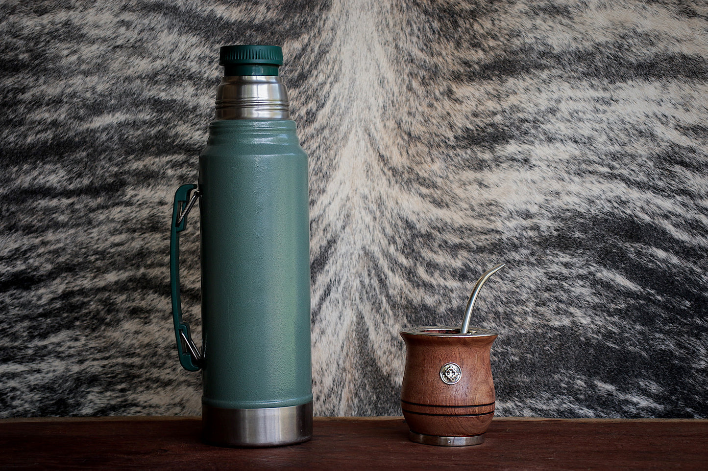 Carob and Nickel Silver Mate with Bombilla