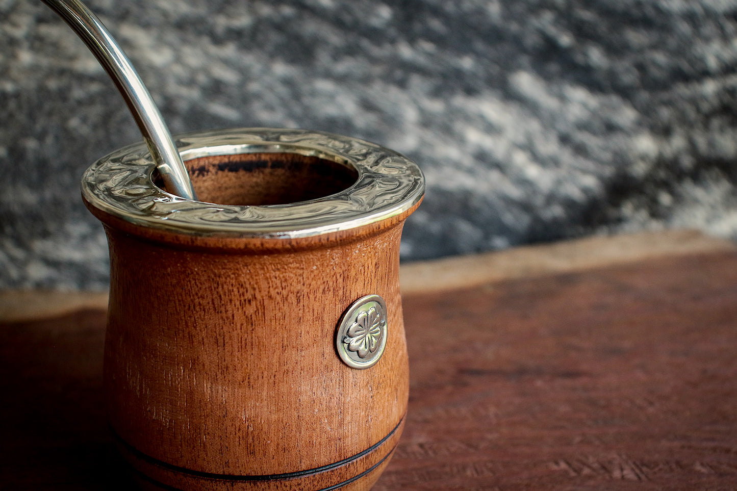 Carob and Nickel Silver Mate with Bombilla