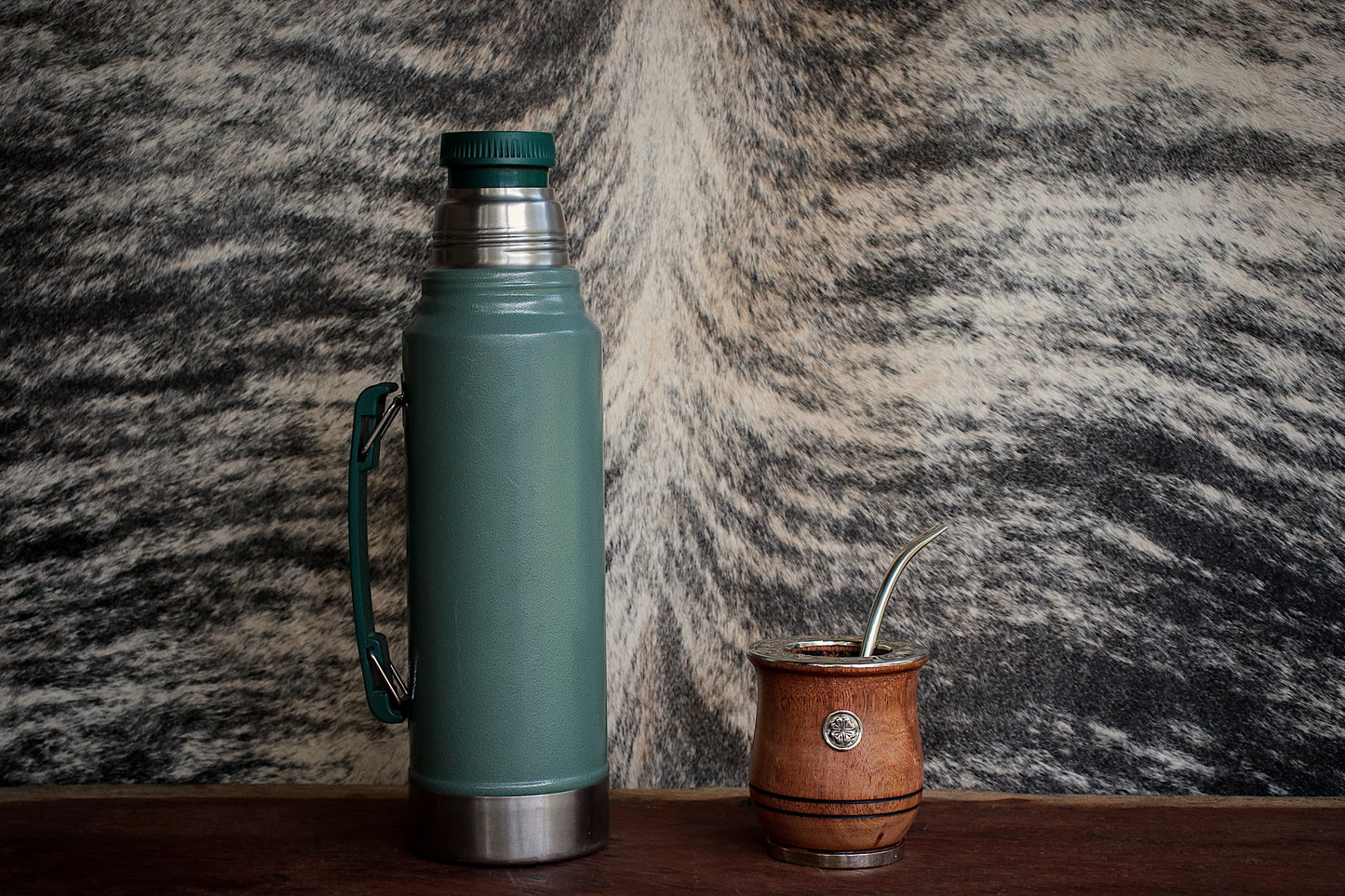 Carob and Nickel Silver Mate with Bombilla