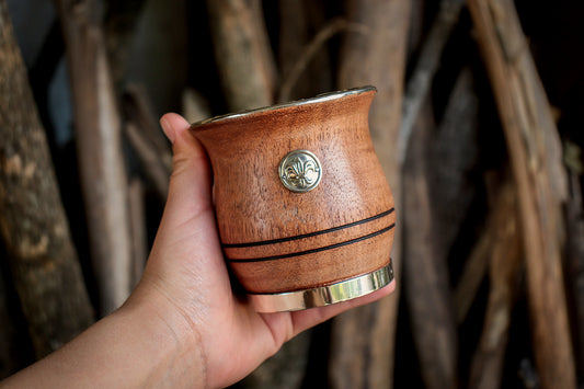 Carob and Nickel Silver Mate with Bombilla