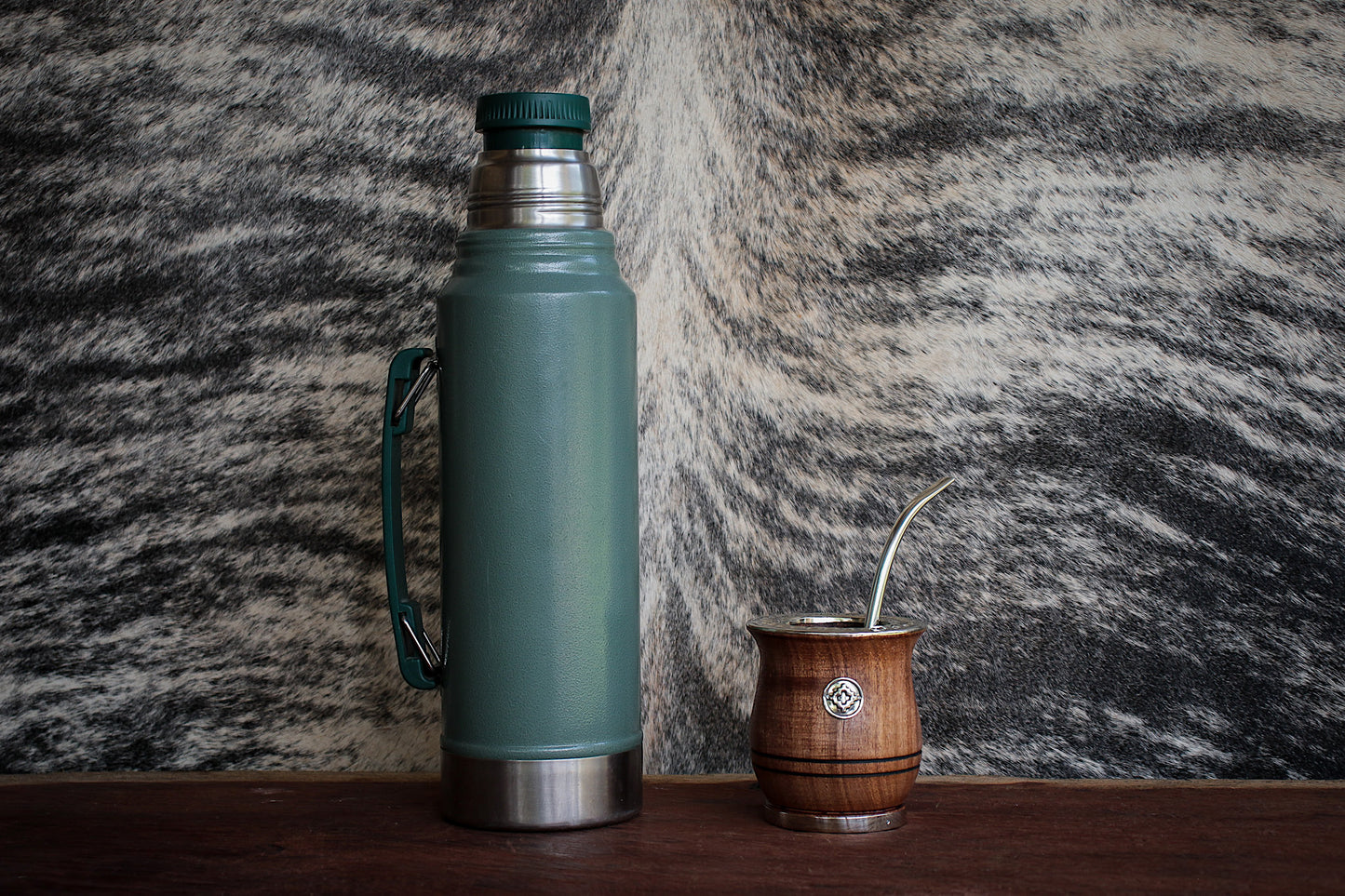 Carob and Nickel Silver Mate with Bombilla
