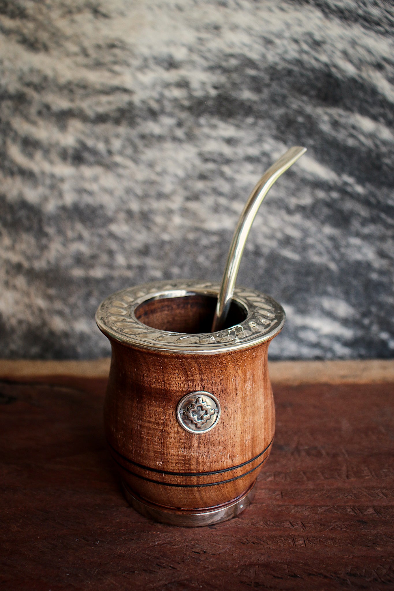 Carob and Nickel Silver Mate with Bombilla