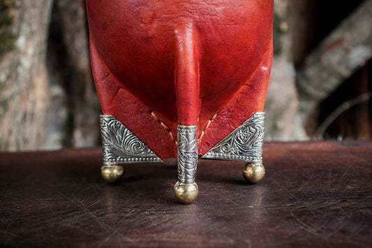 Imperial Cuero y Base de Alpaca con Bombilla