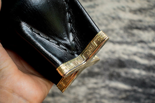 Imperial Cuero y Base de Alpaca con Bombilla