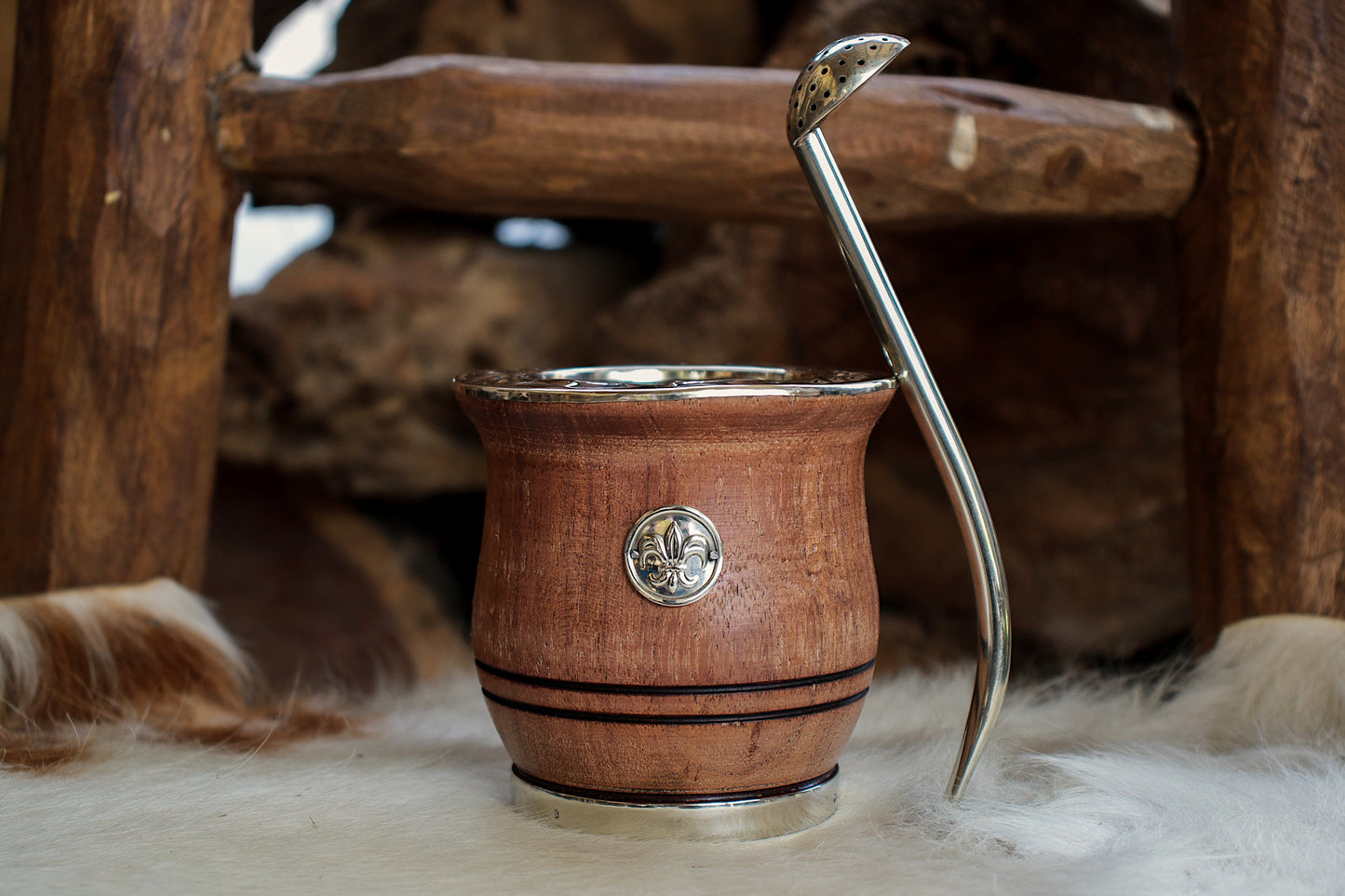 Mate de Algarrobo con Bombilla