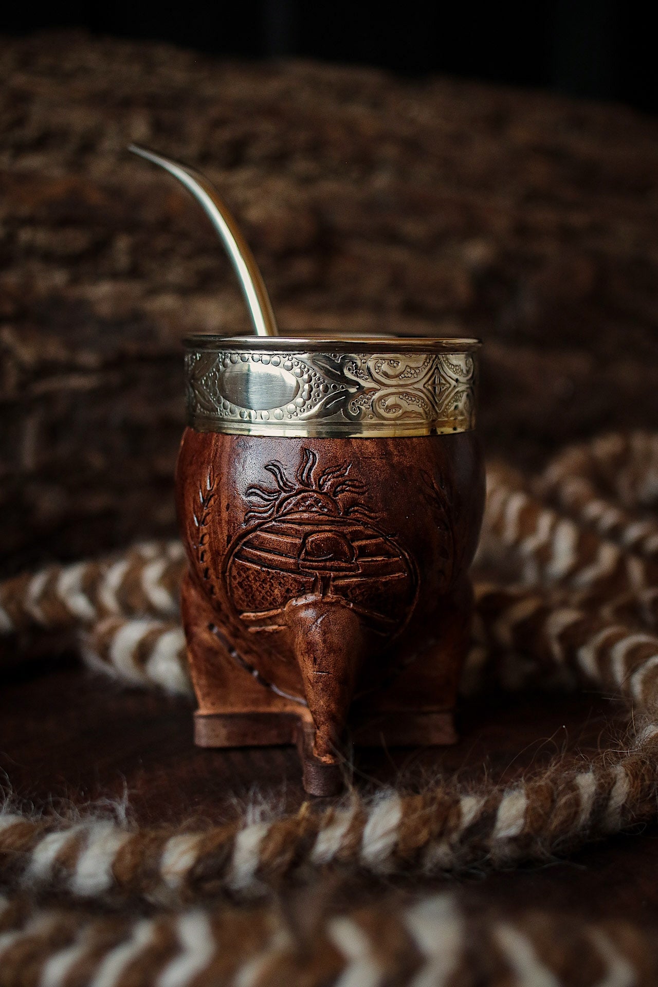 Imperial Cuero y Alpaca con Bombillón