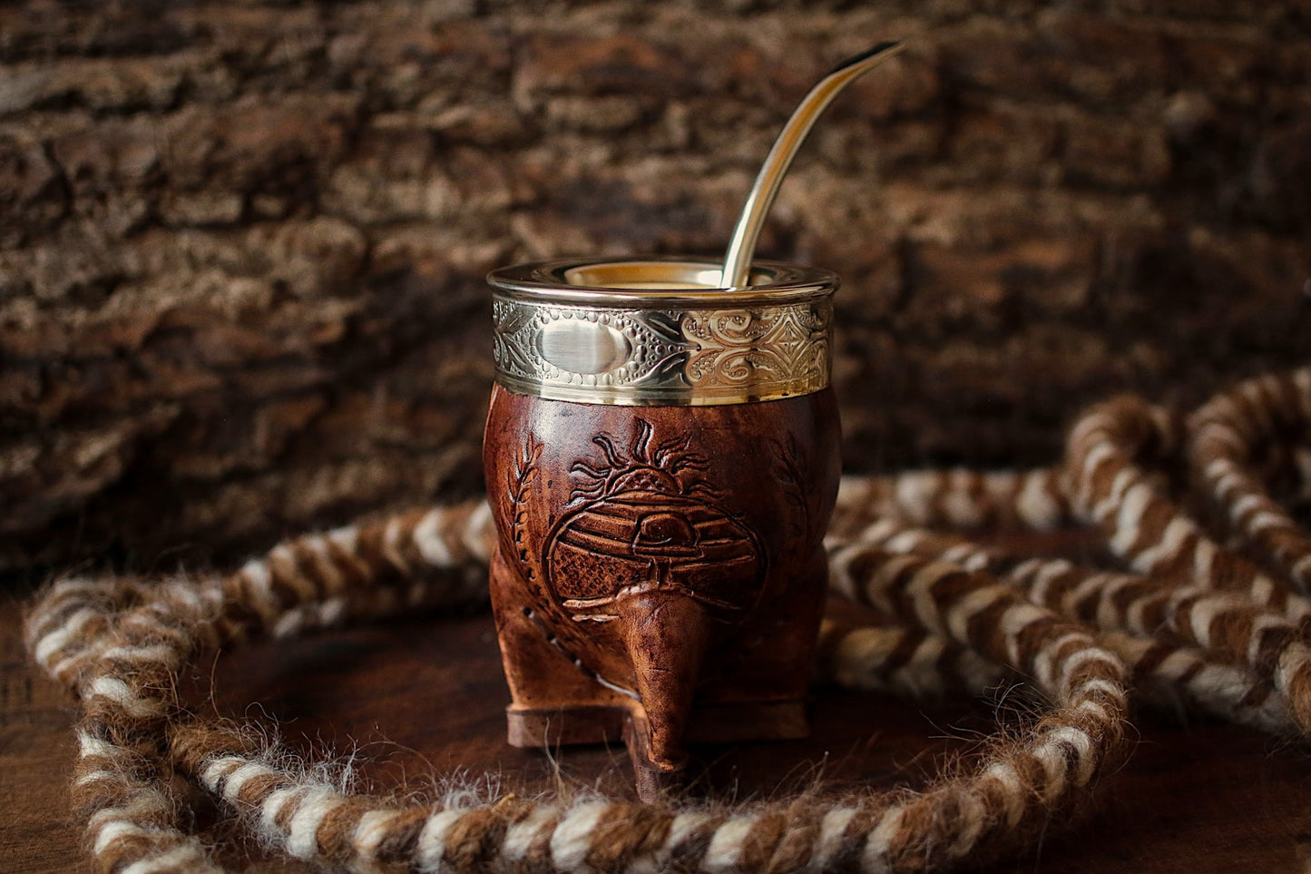 Imperial Cuero y Alpaca con Bombillón