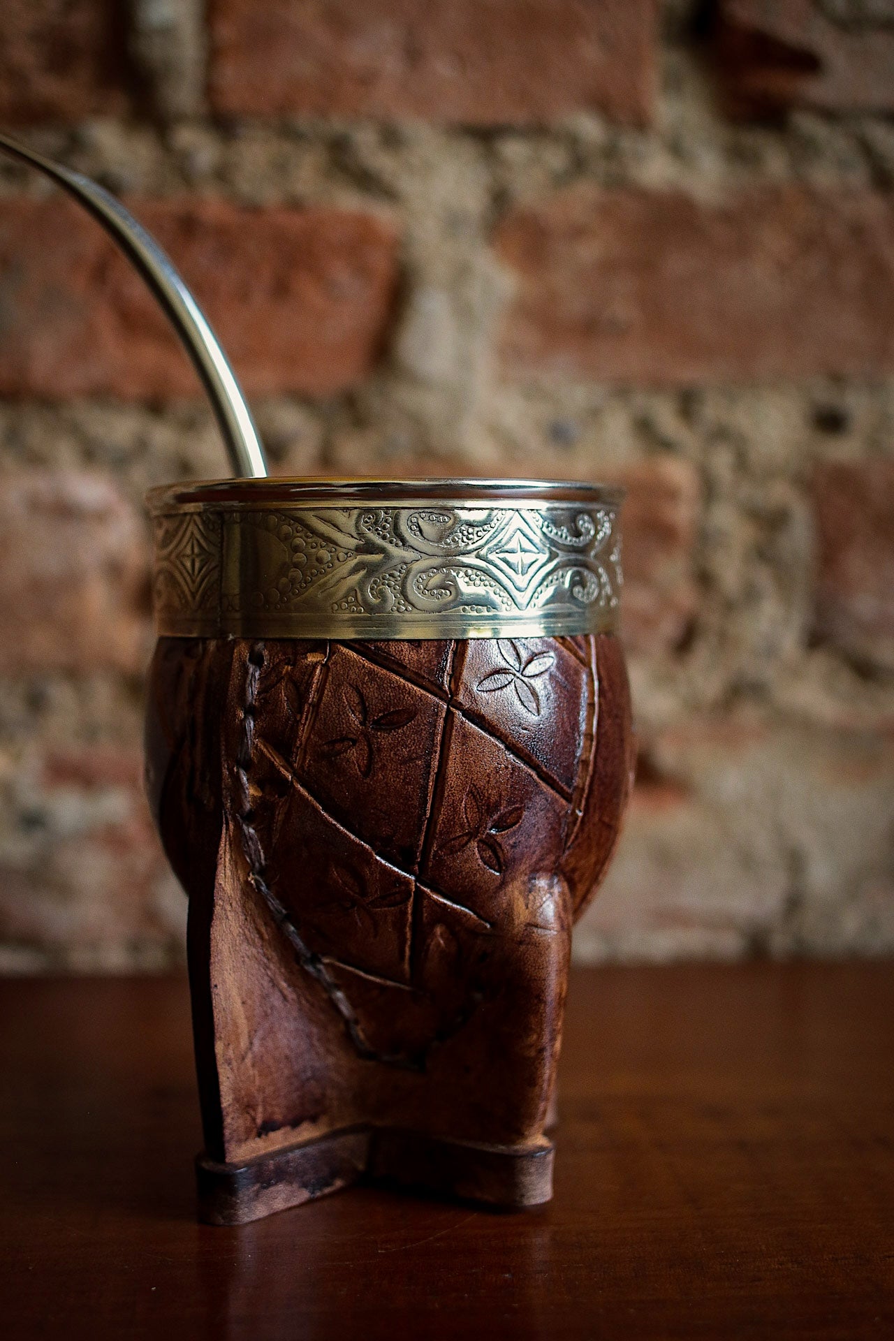 Imperial Cuero y Alpaca con Bombillón