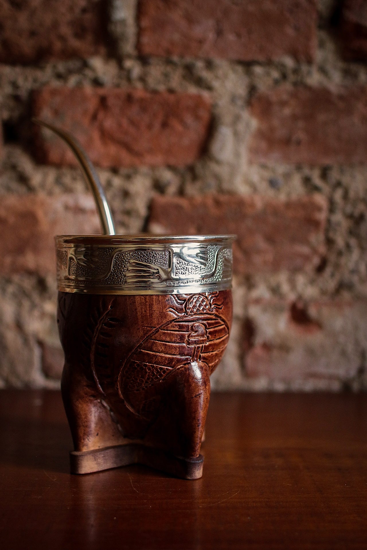 Imperial Cuero y Alpaca con Bombillón