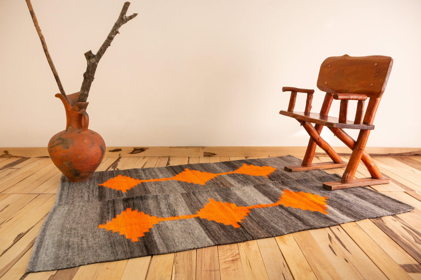 Alfombra "Yista" Llama Hecha en Telar