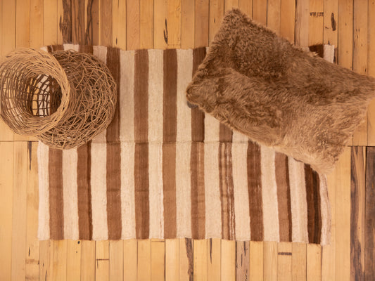 Alfombra Lana de Llama Hecha en Telar