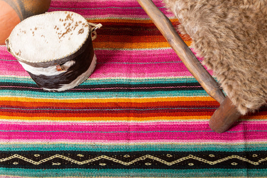 Puyo Antiguo Lana de Oveja en Telar