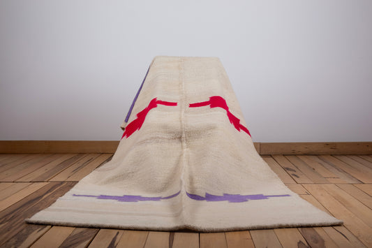 Sheep Wool Rug Made on Loom