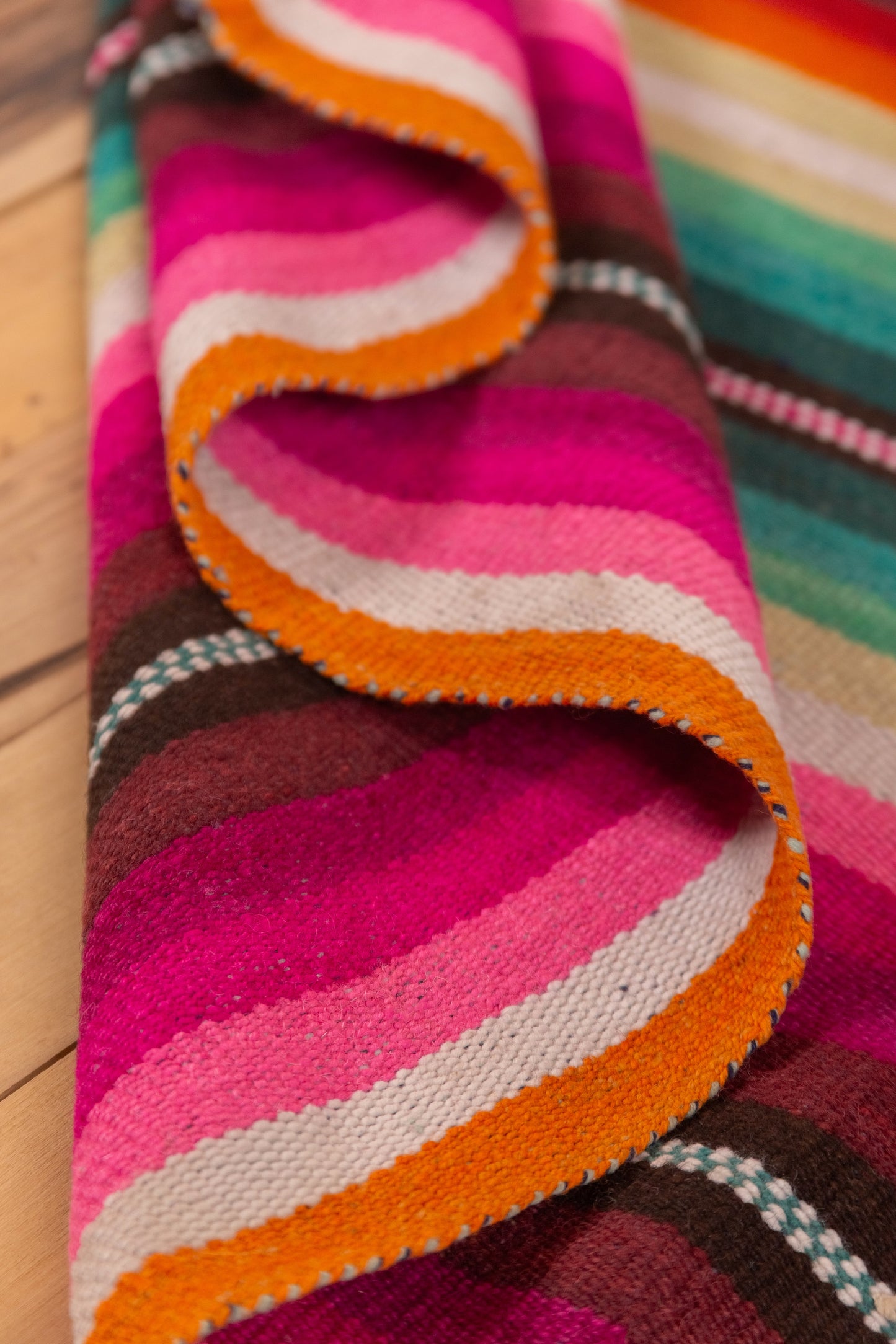 Puyo Antiguo Lana de Oveja en Telar