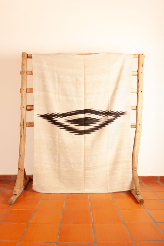 Alfombra "Zamba" Lana de Llama en Telar