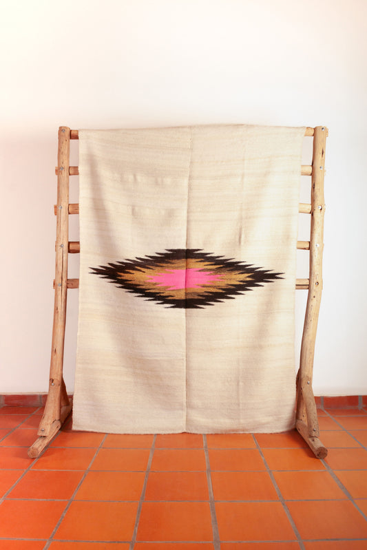 Alfombra "Tinku" Lana de Llama en Telar