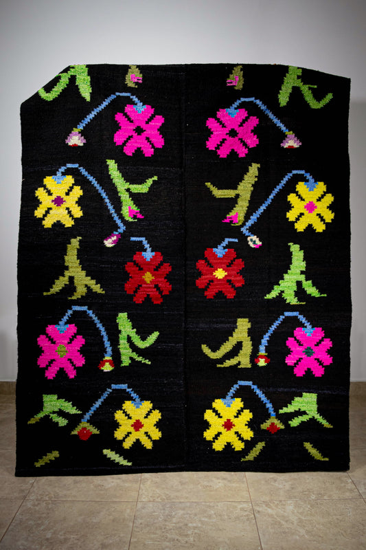 Baetón “Carnaval” Lana de Oveja Hecha en Telar