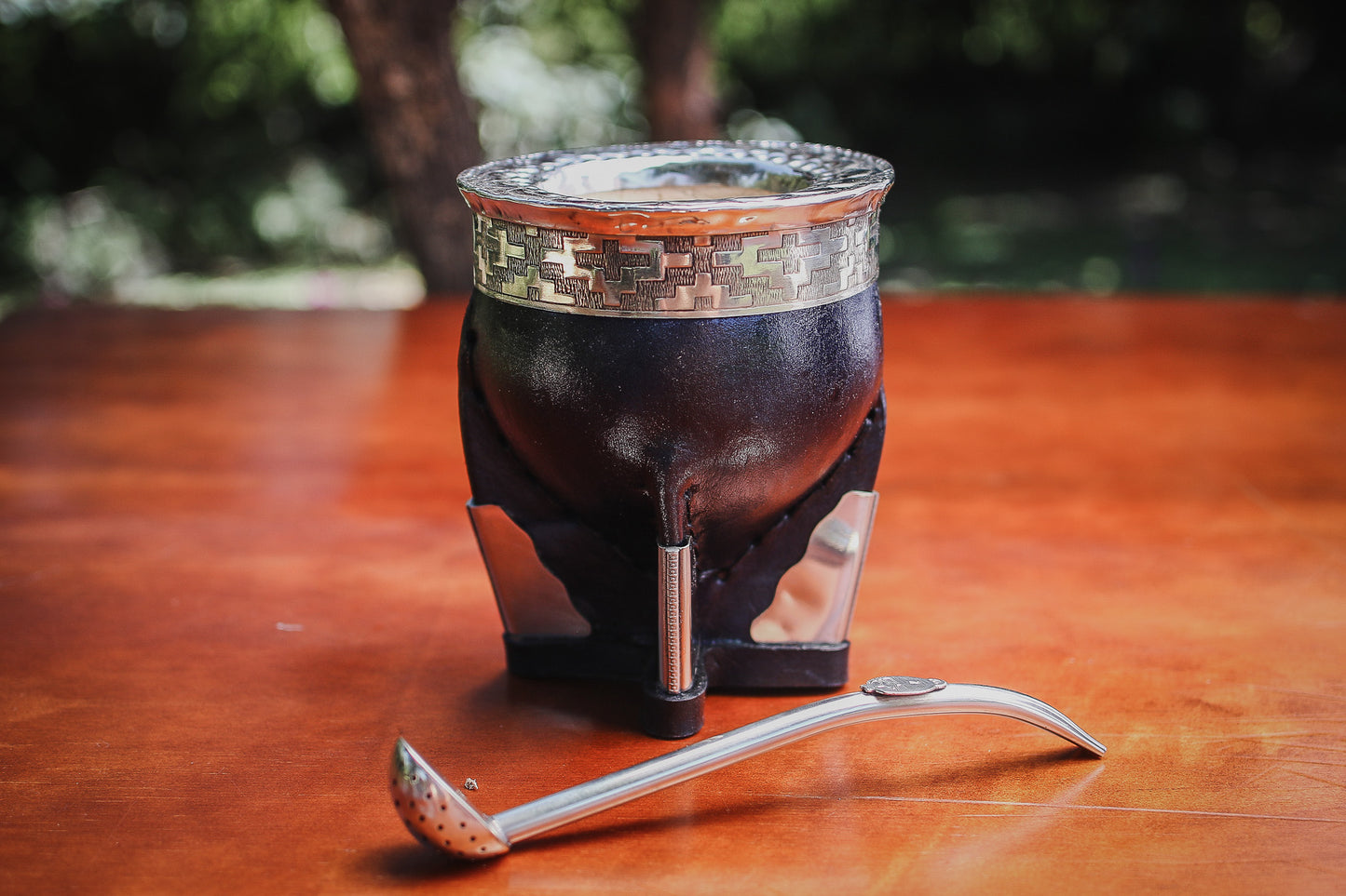 Mate Imperial de Cuero y Alpaca