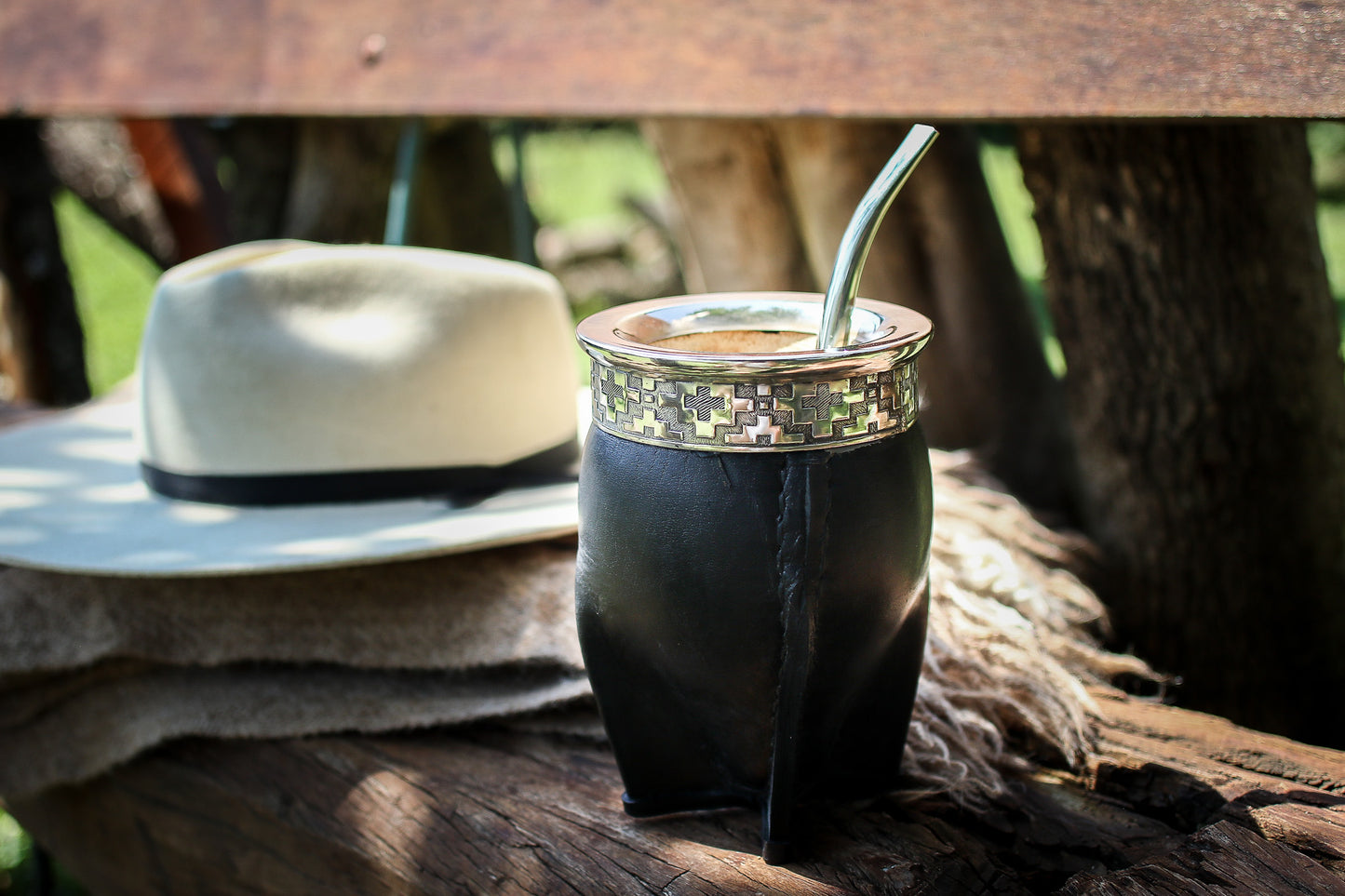 Mate Imperial de Cuero y Alpaca