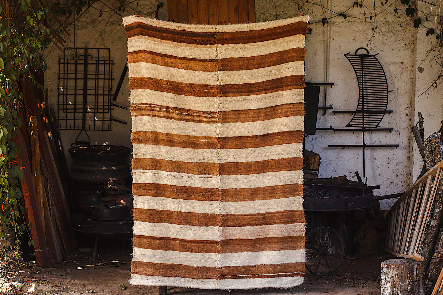 Alfombra Lana de Llama Hecha en Telar