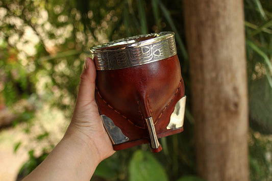 Mate Imperial de Cuero y Alpaca