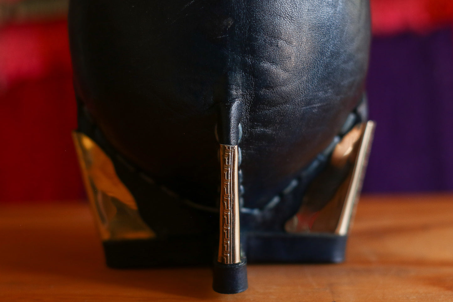 Mate Imperial Leather and Nickel Silver metal straw