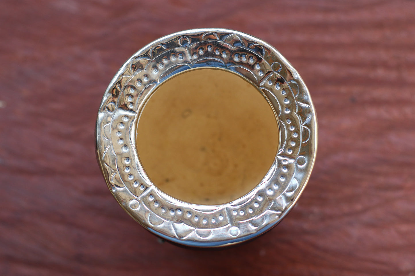 Mate Imperial Leather and Nickel Silver metal straw