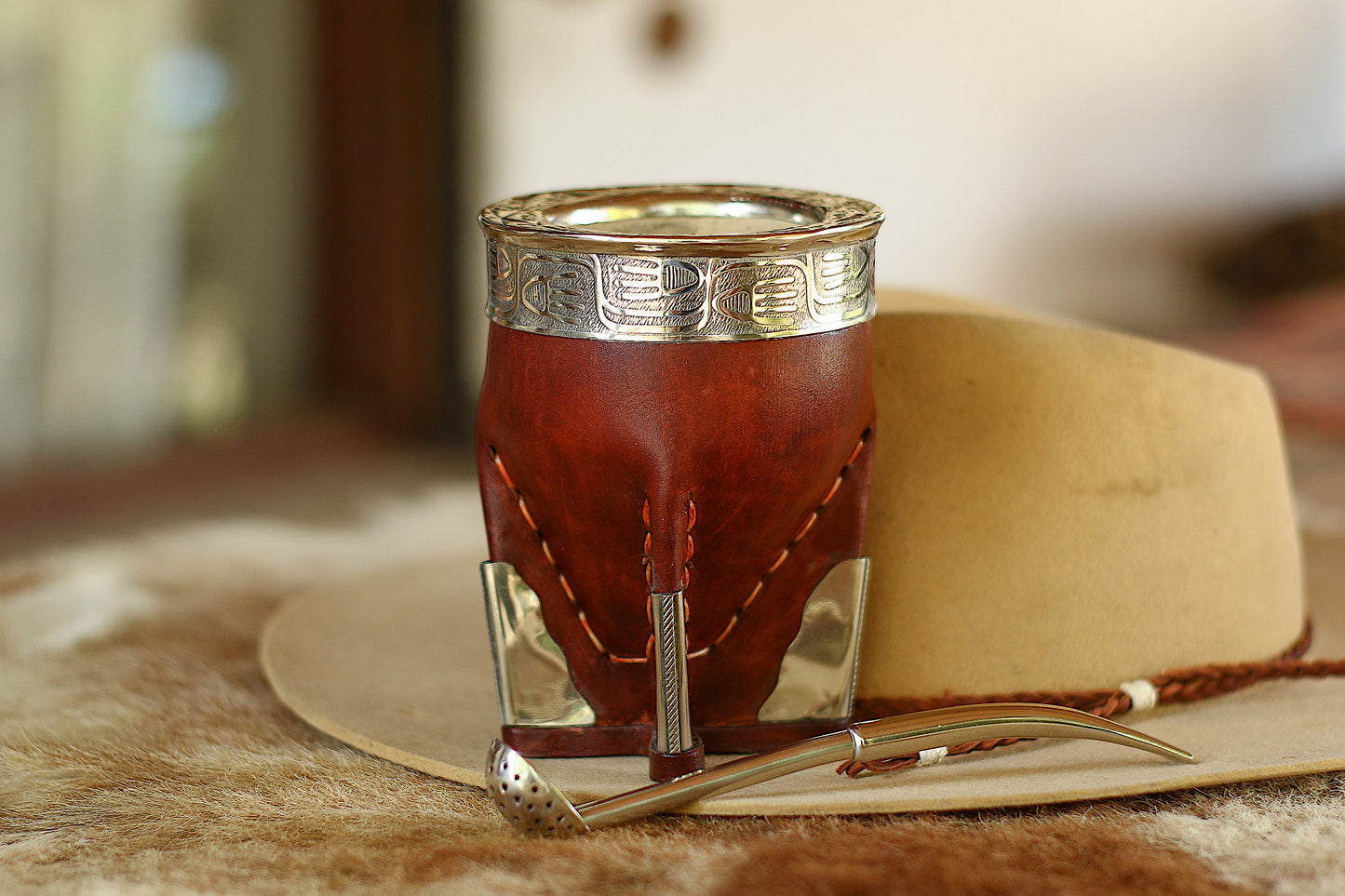 Leather and Nickel Silver Imperial Mate