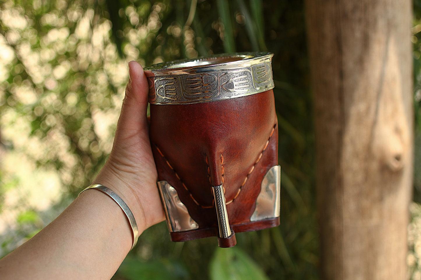 Leather and Nickel Silver Imperial Mate