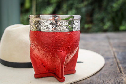 Imperial Cuero Repujado y Alpaca