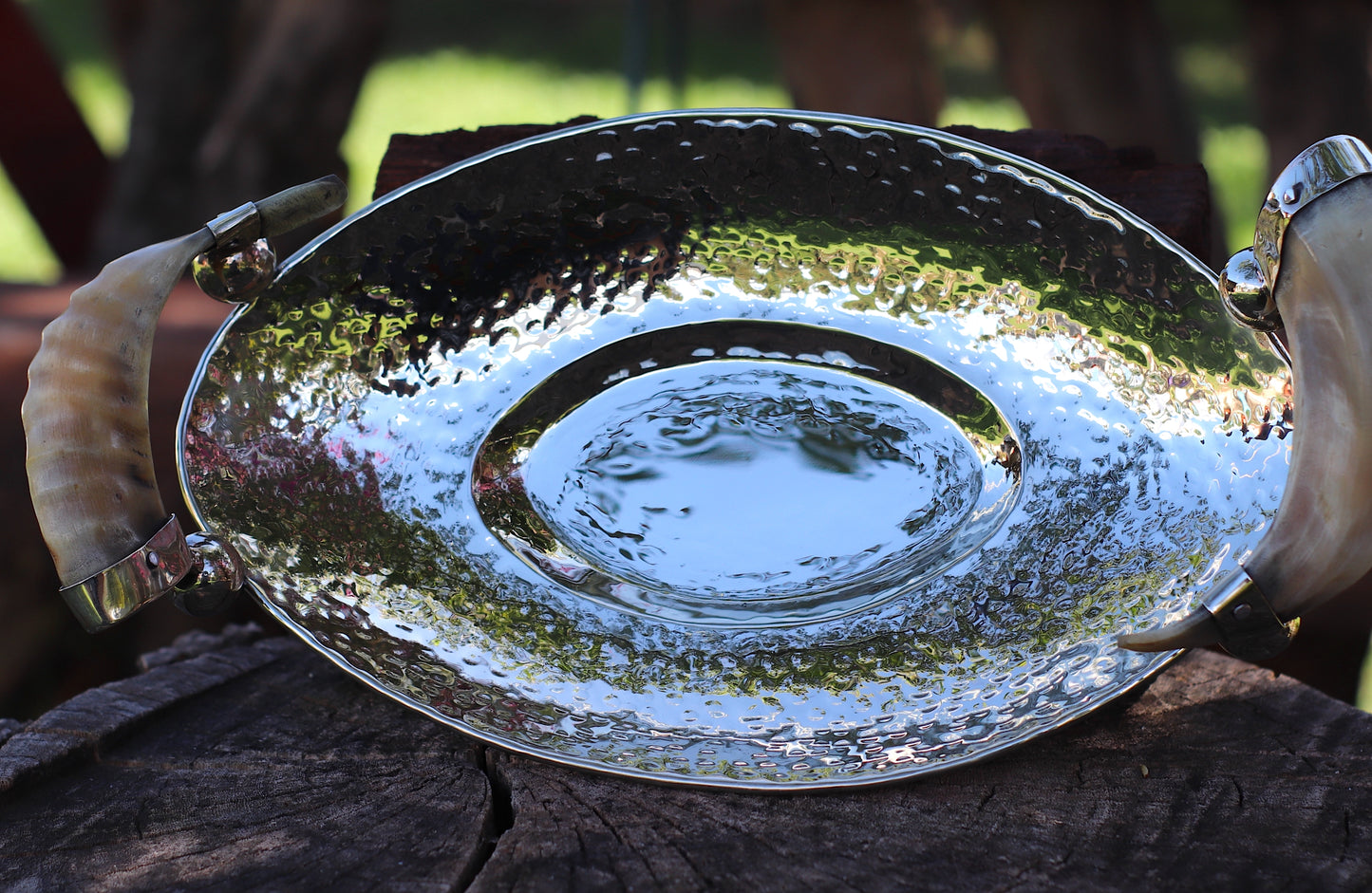 Nickel Silver and Antler Tray