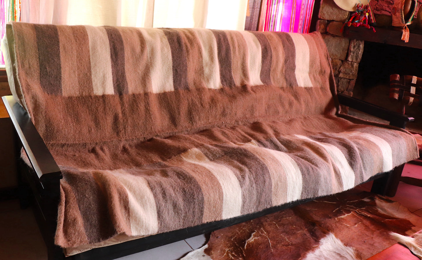 Alfombra Lana de Llama Hecha en Telar