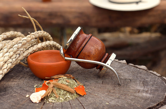 Mate Algarrobo y Bombilla Alpaca