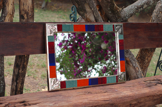 Espejo Puyo y Alpaca Mediano