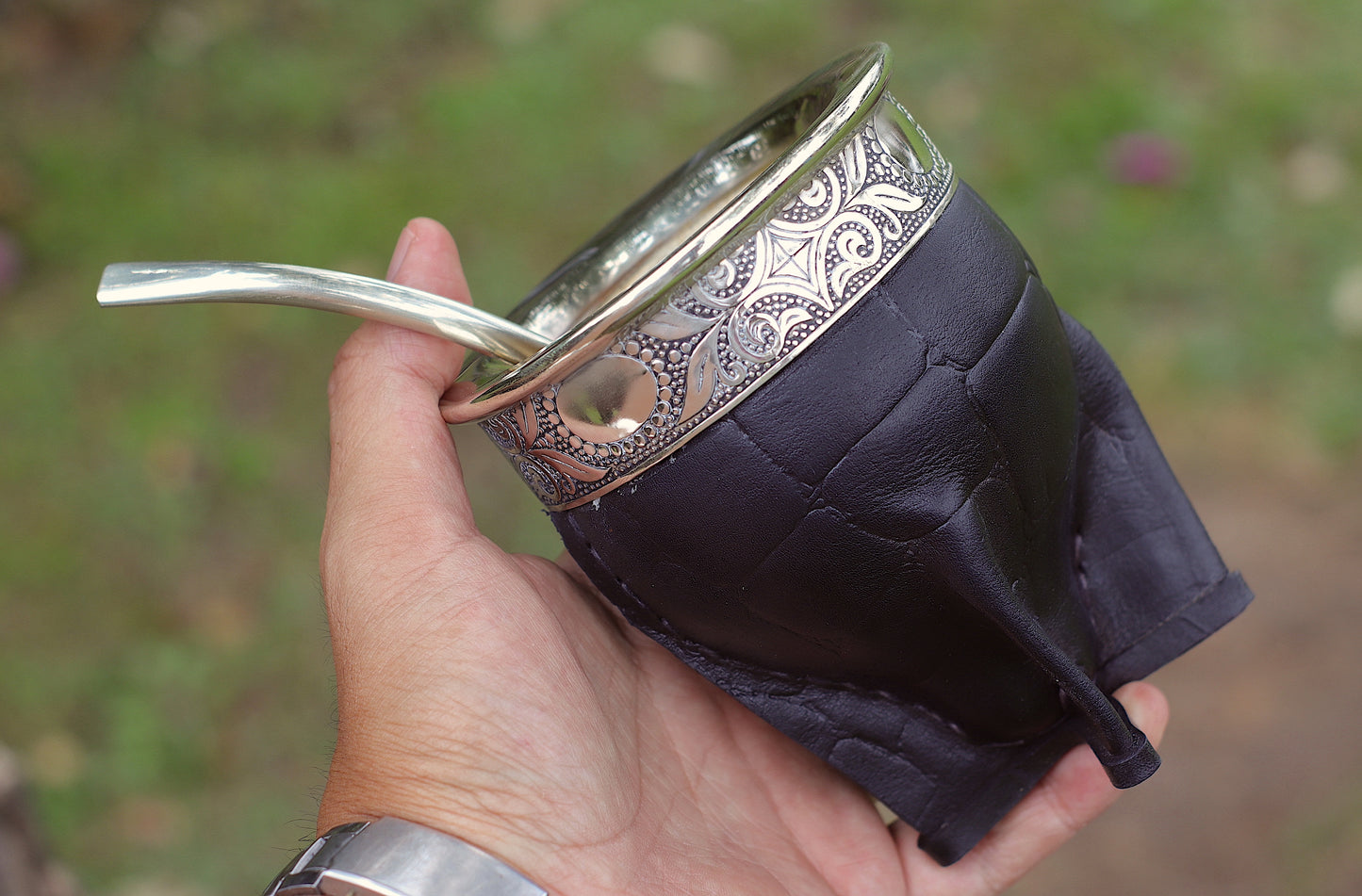 Leather and Nickel Silver Imperial Mate