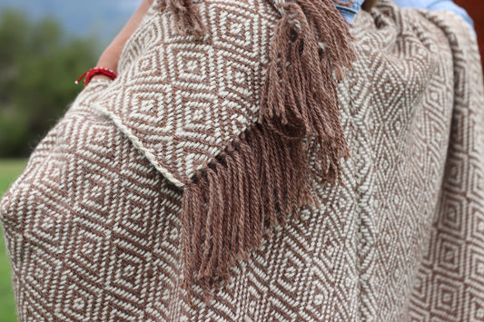 Ruana "Ukamay" Llama Baby en Telar