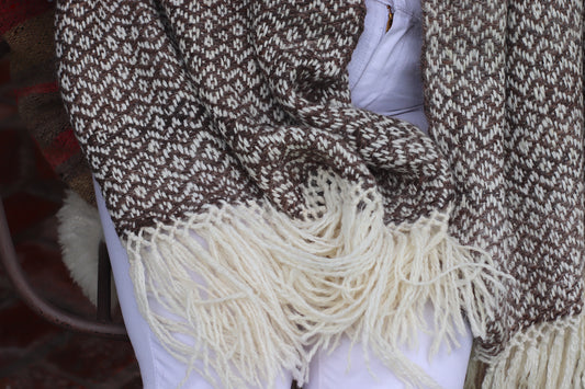 Manta "Mercedes" Hilado Llama Baby