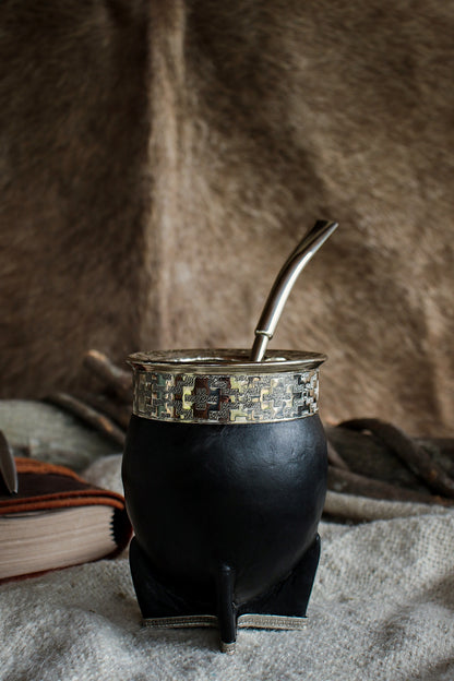 Imperial Cuero y Alpaca con Bombilla
