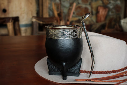 Imperial Cuero y Alpaca con Bombilla
